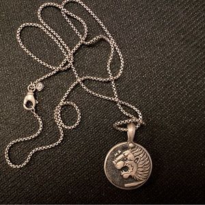 PETRVS LION AMULET IN STERLING SILVER